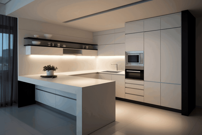 C-Shaped Kitchen
An extended version of the U-shape, it offers a continuous countertop and abundant storage, ideal for open layouts.READ MORE