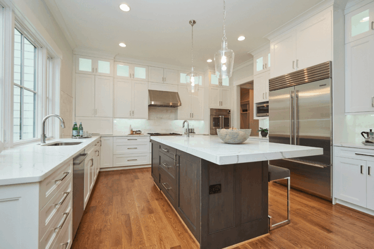 Peninsula Kitchen
Includes a connected island or counter extension that can serve as a dining or prep zone, combining style with utility.READ MORE