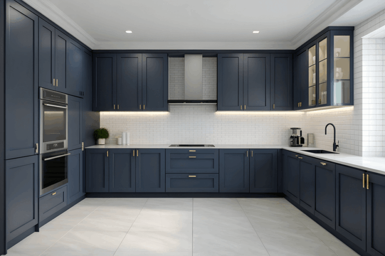 U-Shaped Kitchen
Surrounds the cook on three sides, providing maximum storage and workspace — ideal for larger kitchens.READ MORE